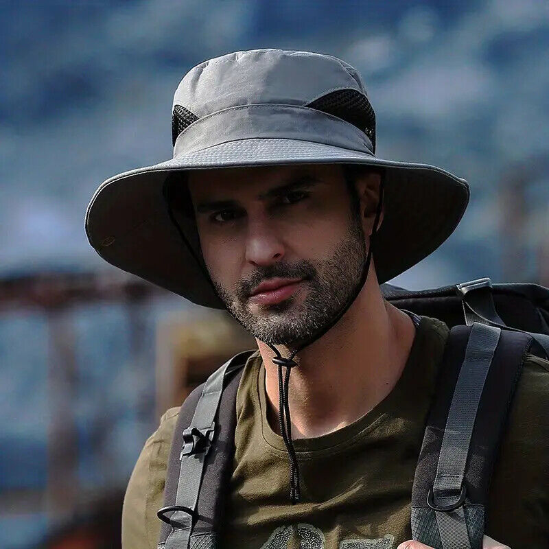 ARMY GREEN OR GREY MILITARY STYLE BOONIE HATS.