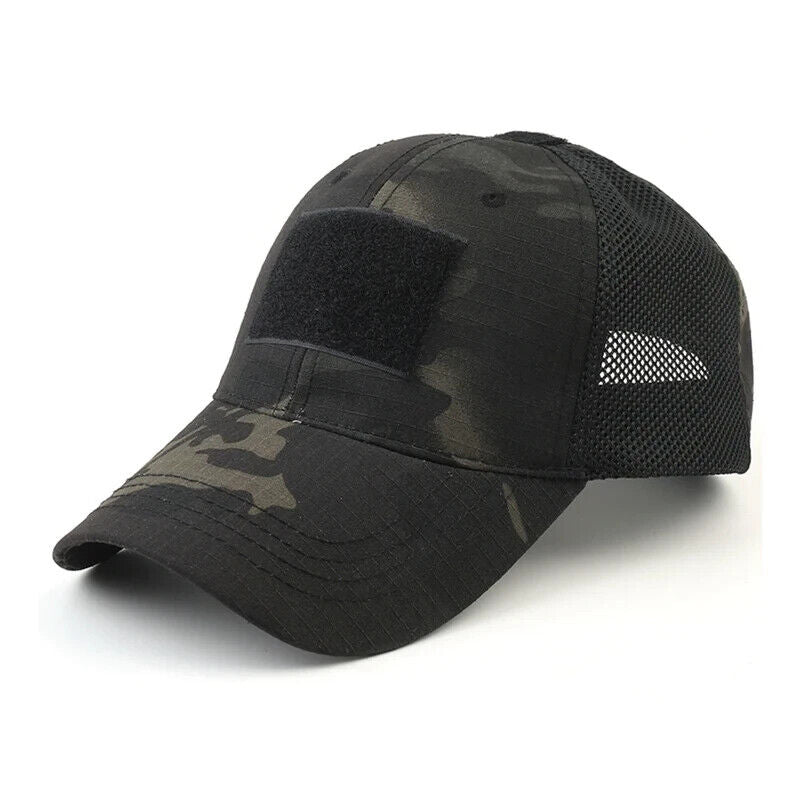 Chapeau militaire ventilé pour opérateur/entrepreneur. Ventilation latérale en maille.