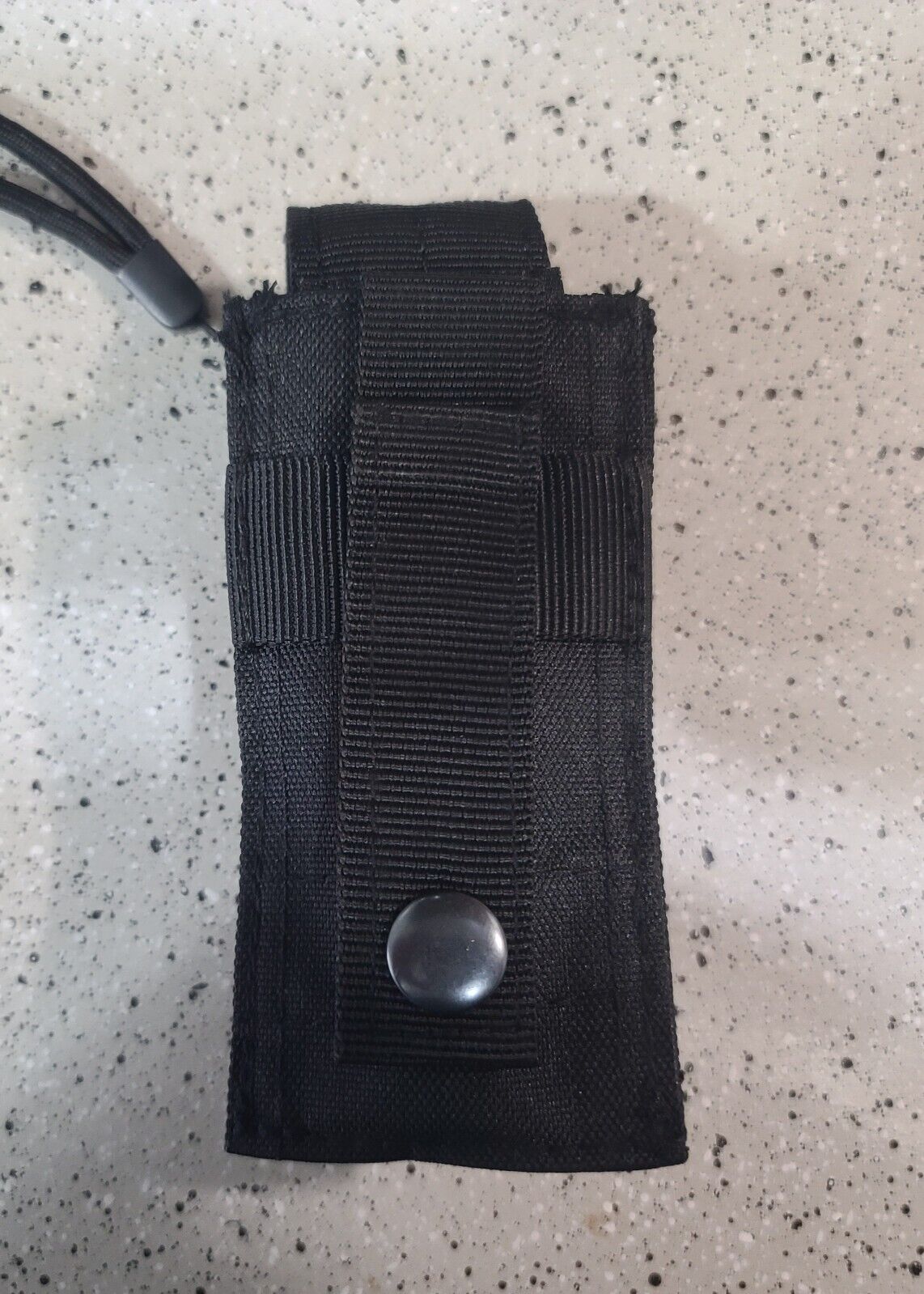 ARMY GREEN MOLLE FLASHLIGHT HOLDER WITH FLASHLIGHT