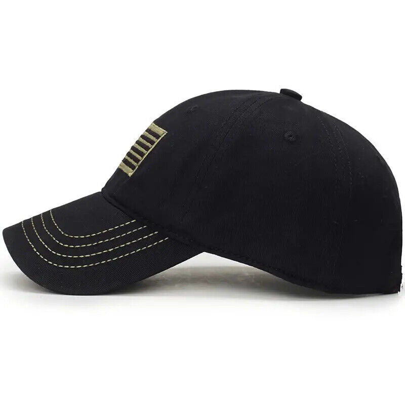 CASQUETTE DE BASEBALL DRAPEAU AMÉRICAIN PATRIOTIQUE. 3 COULEURS AU CHOIX.