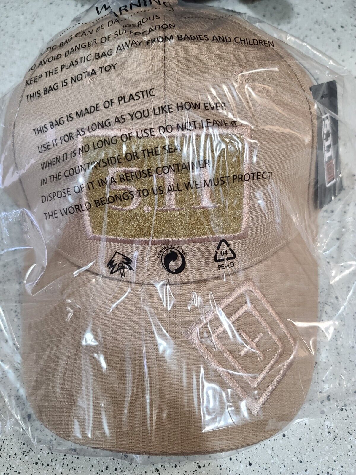 5.11 STYLE TAN/FDE HAT
