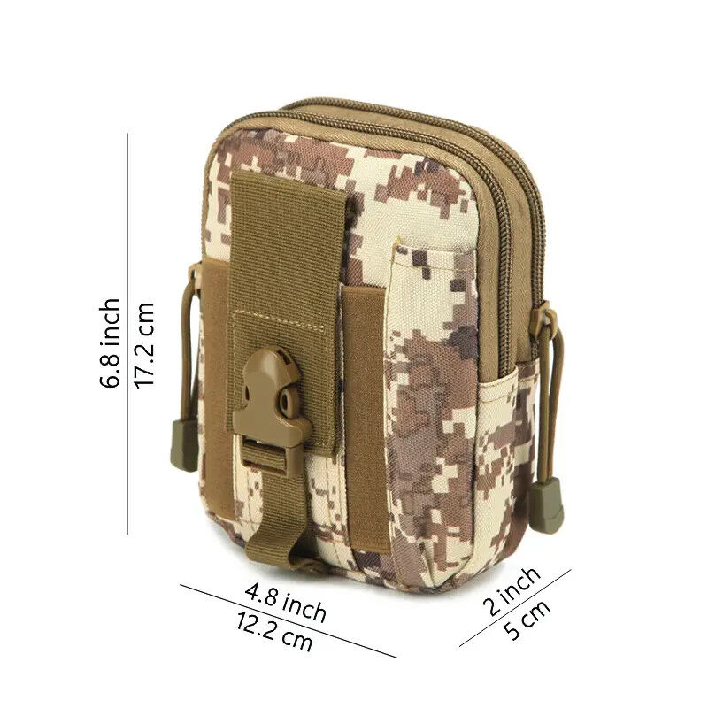 TACTICAL MOLLE EDC MULTI-PURPOSE POUCH, MULTIPLE COLORS TO CHOOSE FROM.