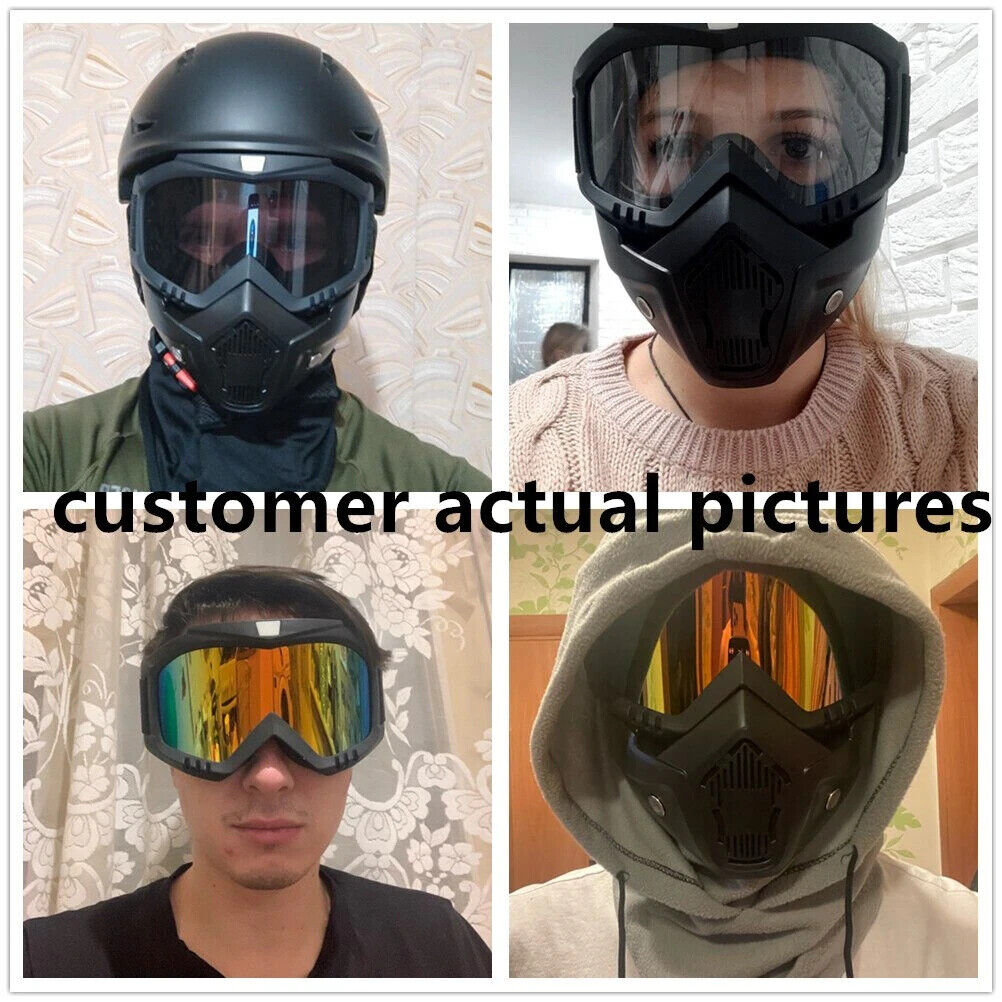 MOTO/PAINTBALL/AIRSOFT - MASQUE MODULAIRE DÉTACHABLE.