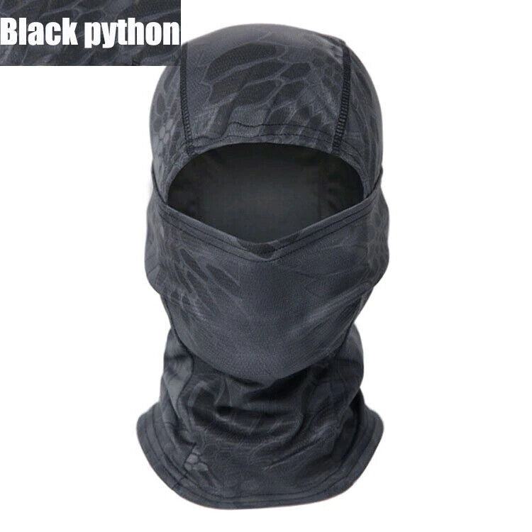 Cagoule militaire/chasse. Masque complet, protection UV. 2 couleurs au choix...