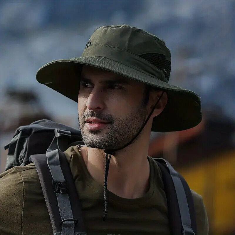 ARMY GREEN OR GREY MILITARY STYLE BOONIE HATS.