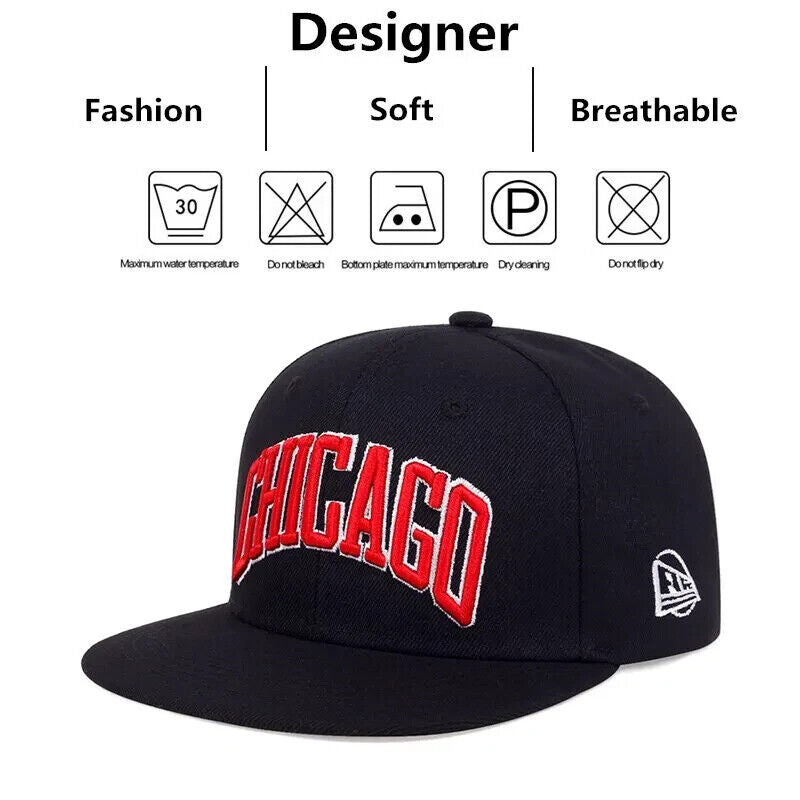 Chapeau brodé des Chicago Bulls de la NBA.