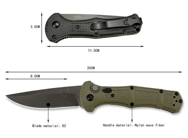 Spring Loaded Drop Point Pocket Knife