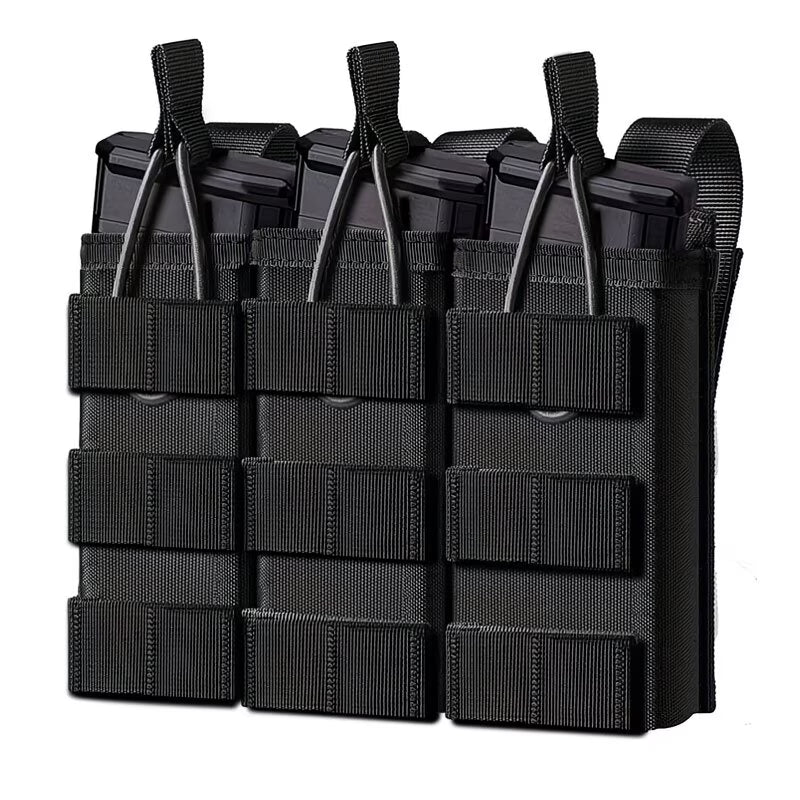 Loki-360 Tactical 3-Rifle Magazine MOLLE Black Pouch