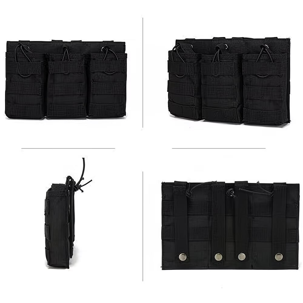 Loki-360 Tactical 3-Rifle Magazine MOLLE Black Pouch