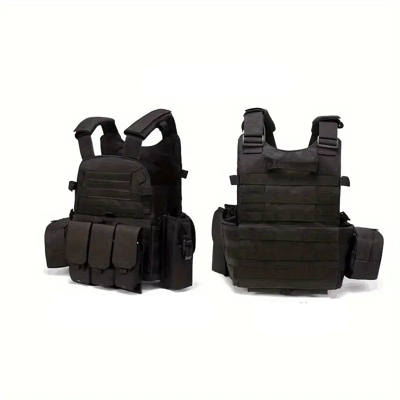 Black Tactical Plate Carrier.