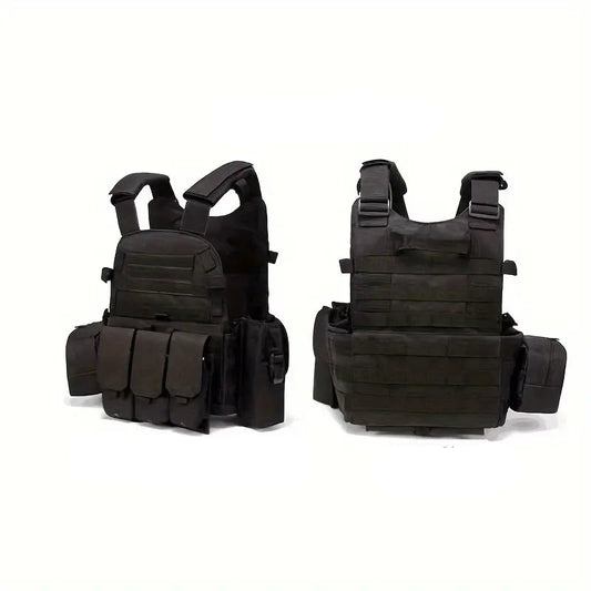 Black Tactical Plate Carrier.