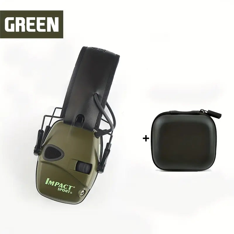 Shooting Earmuffs with Carrying Case & AUX Cable. 22db Electronic Volume control