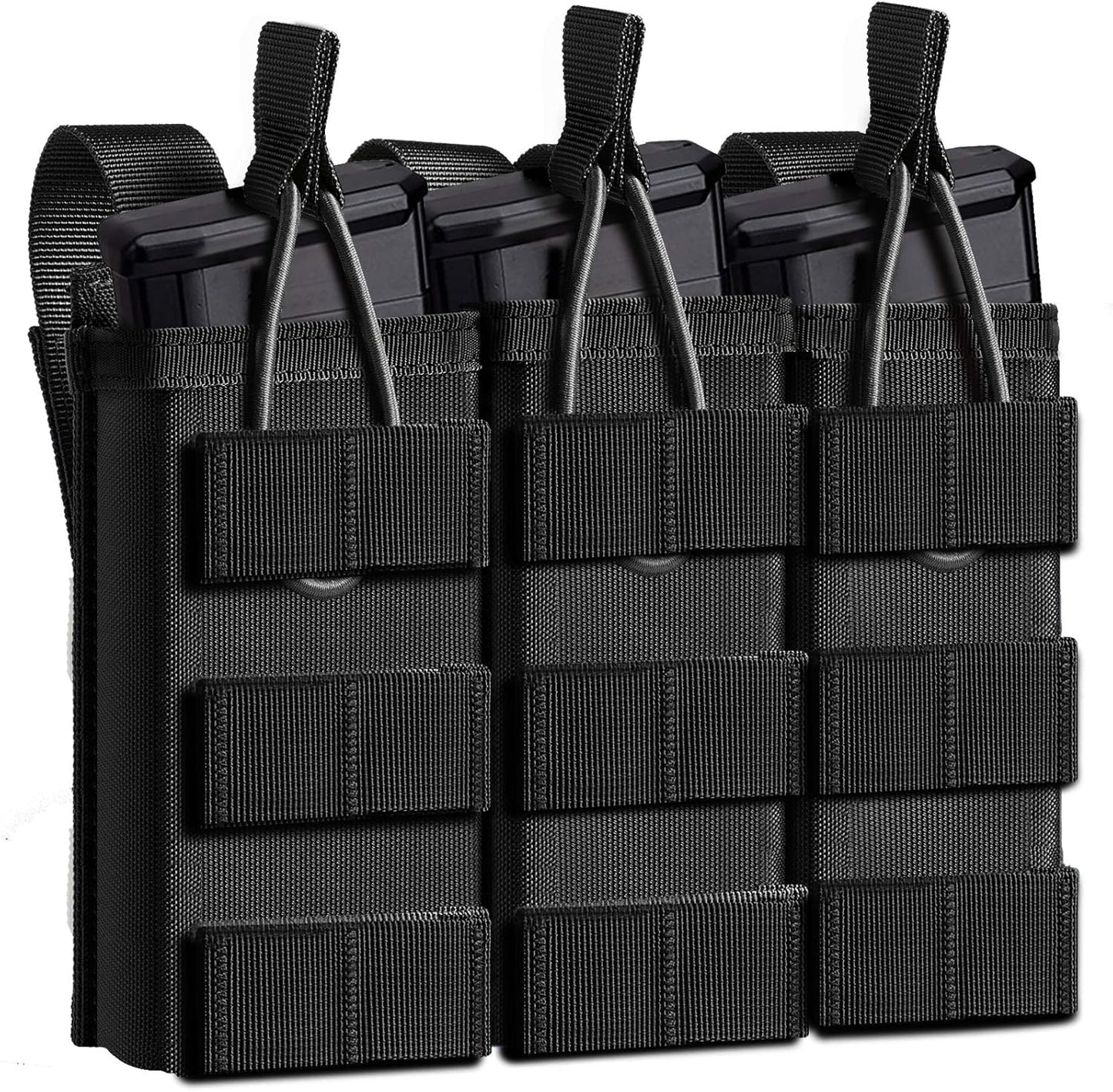 Loki-360 Tactical 3-Rifle Magazine MOLLE Black Pouch