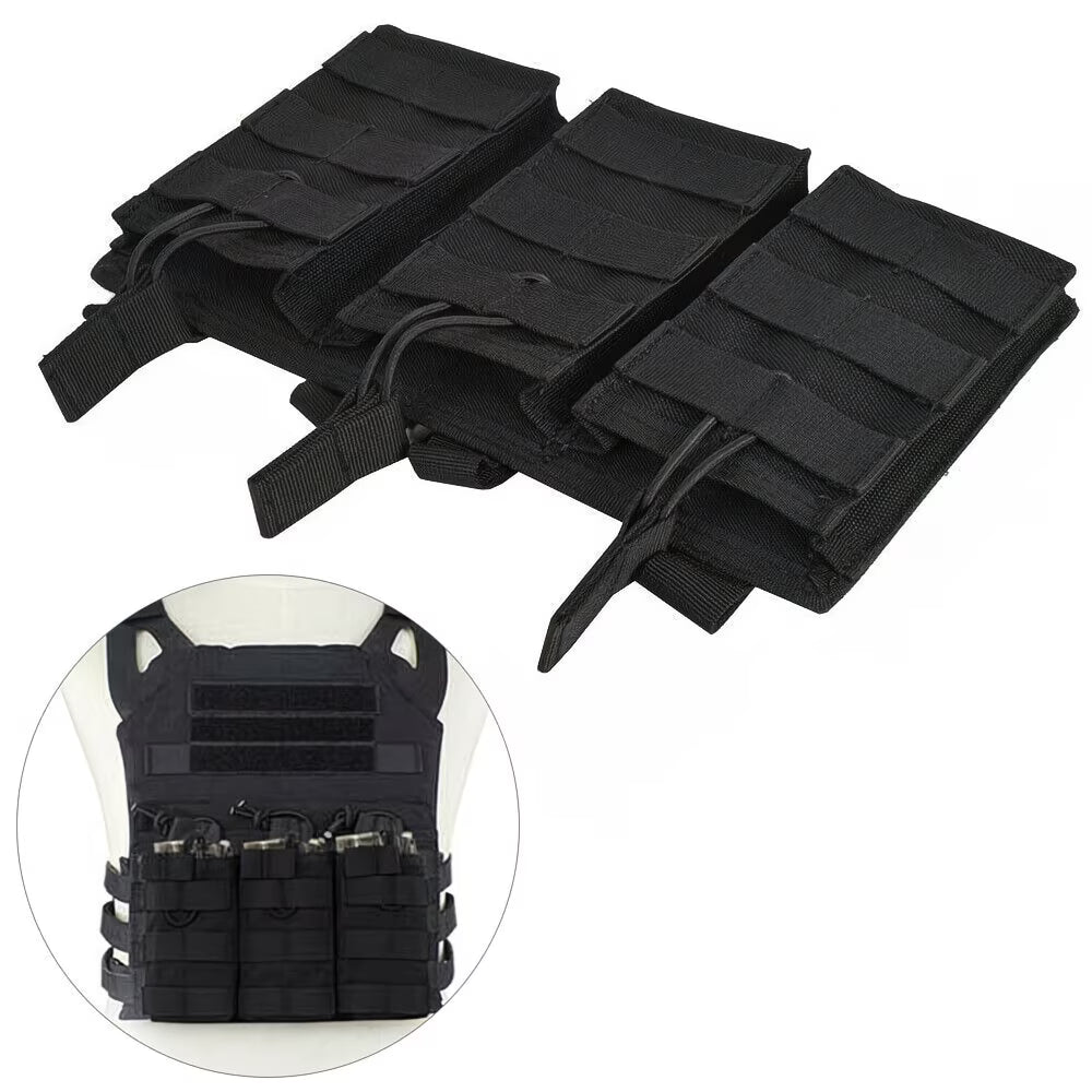 Loki-360 Tactical 3-Rifle Magazine MOLLE Black Pouch