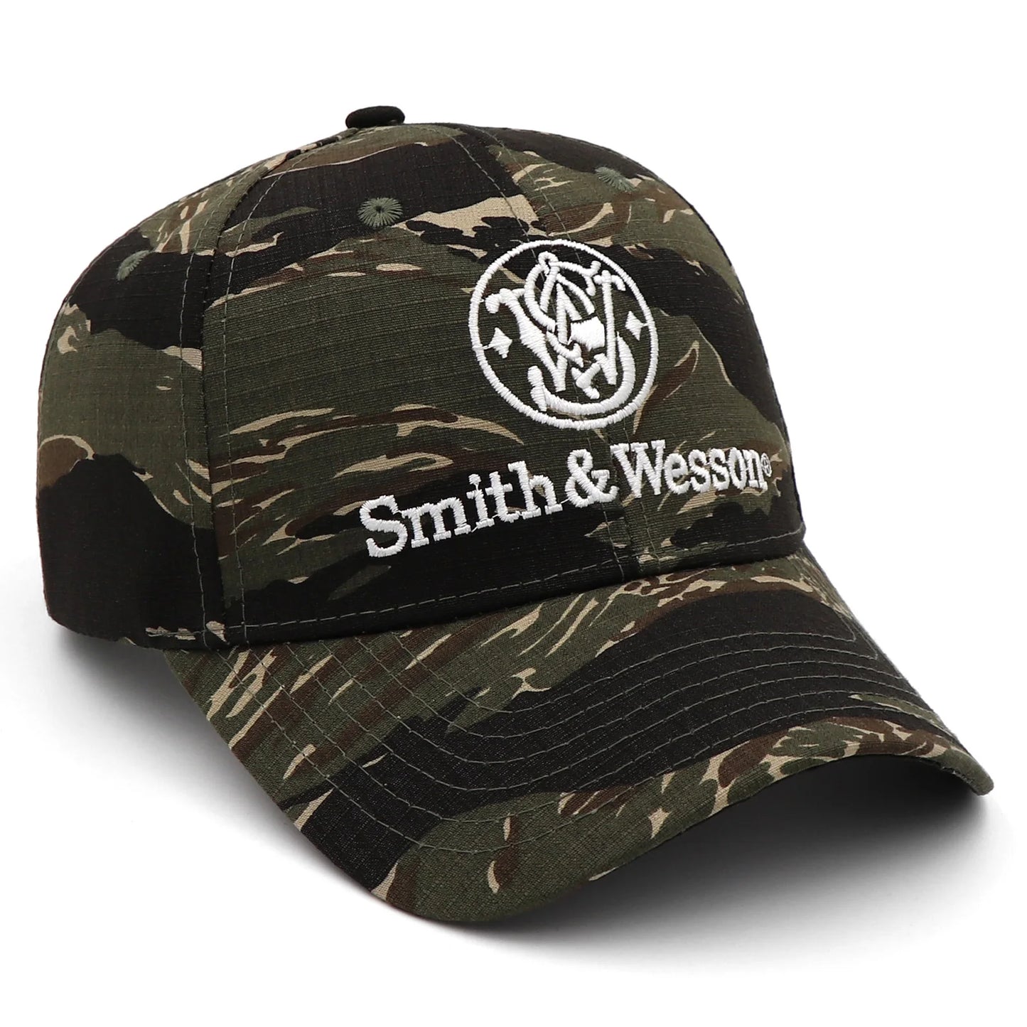 SMITH & WESSON TIGER STRIPE CAMO ADJUSTABLE HAT. Brand New for 2025!