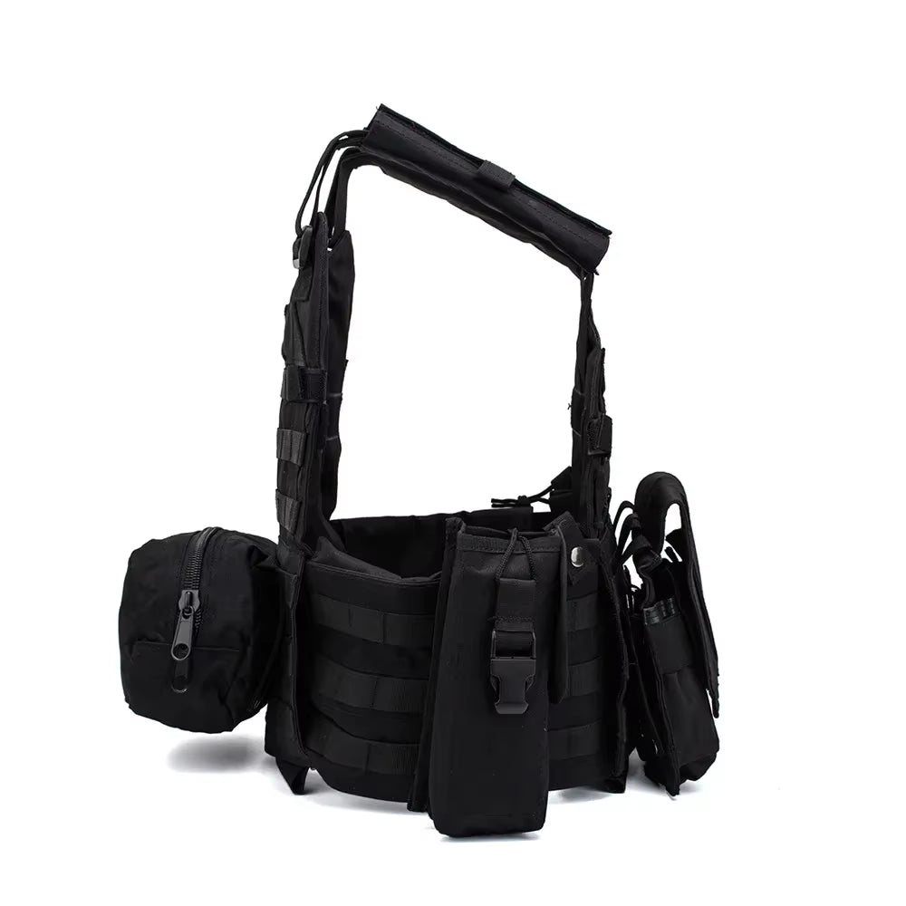 Black Tactical Plate Carrier.