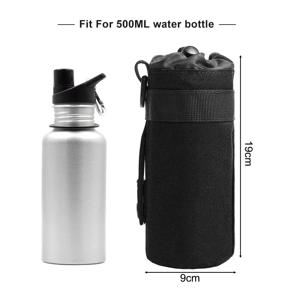 BLACK MOLLE WATER BOTTLE POUCH