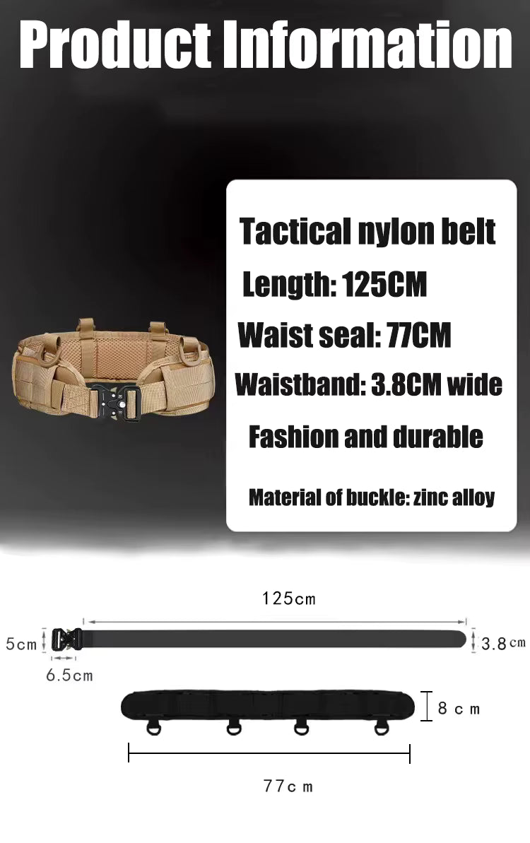 Battle Belt Combo. Nylon Belt w/Metal Buckle and Nylon Padded Outer Battle Belt.