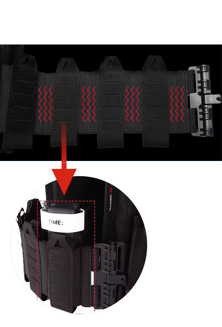 Tactical Plate Carrier 6094A. Quick Release, Lightweight, Heavy Duty, 1000D Nylon