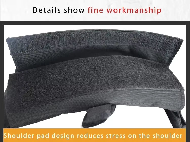 Black Tactical Plate Carrier.