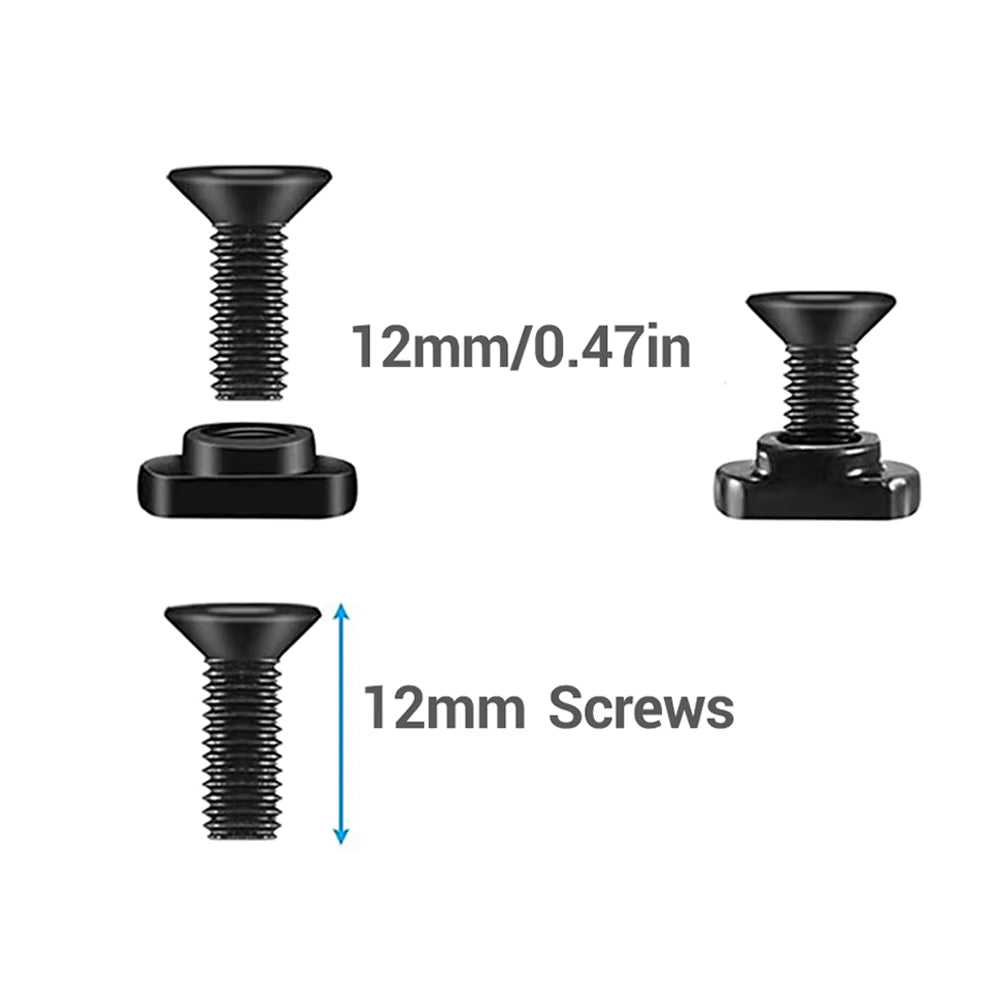 10 PCS M-Lok Rail Mount Screws & T-Nut Complete Replacement Sets. FREE SHIPPING