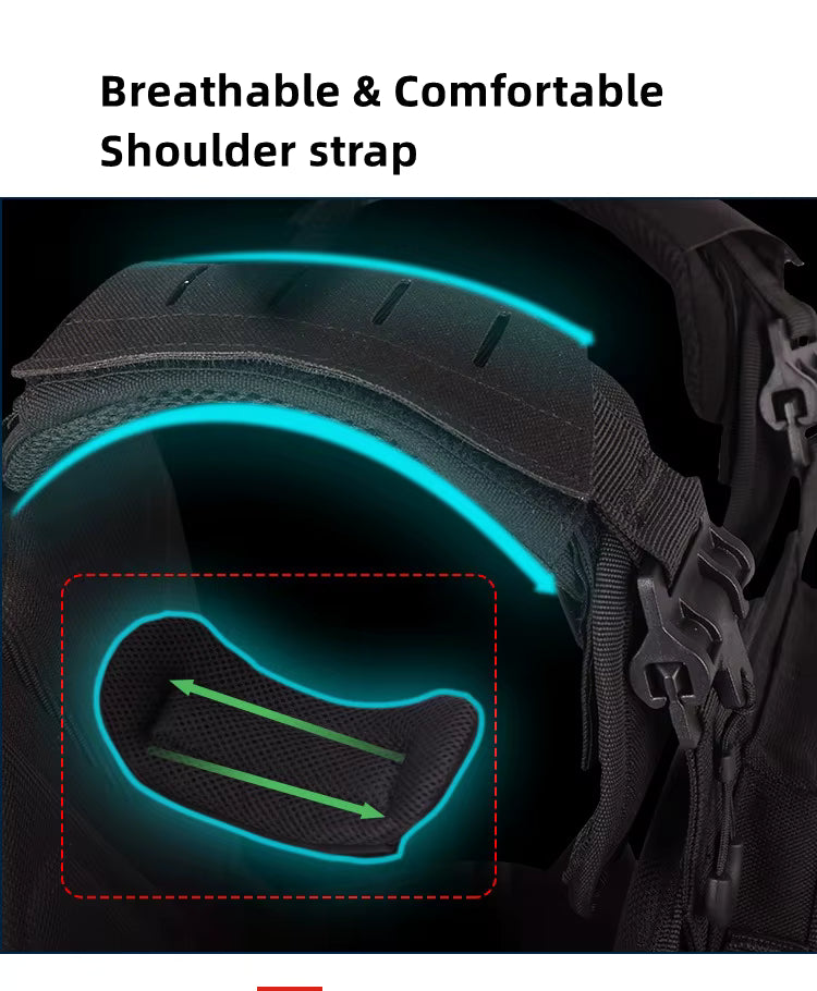 Tactical Plate Carrier 6094A. Quick Release, Lightweight, Heavy Duty, 1000D Nylon