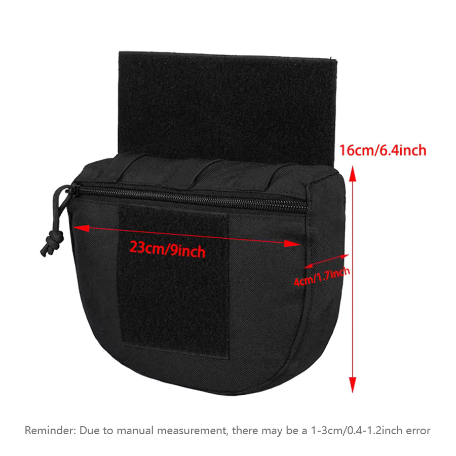 ARTEX Tactical Plate Carrier Drop Dump Pouch in Black.