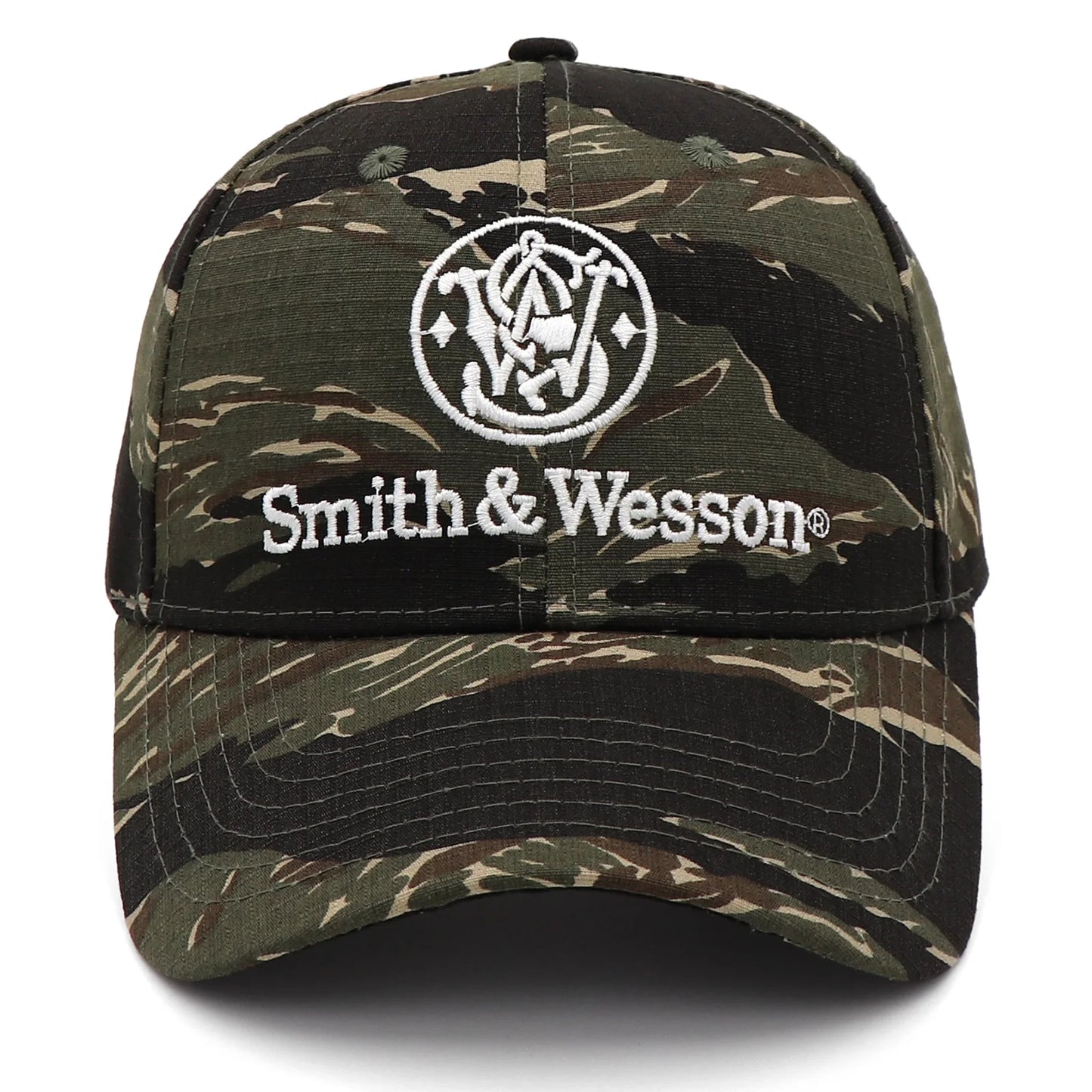 SMITH & WESSON TIGER STRIPE CAMO ADJUSTABLE HAT. Brand New for 2025!