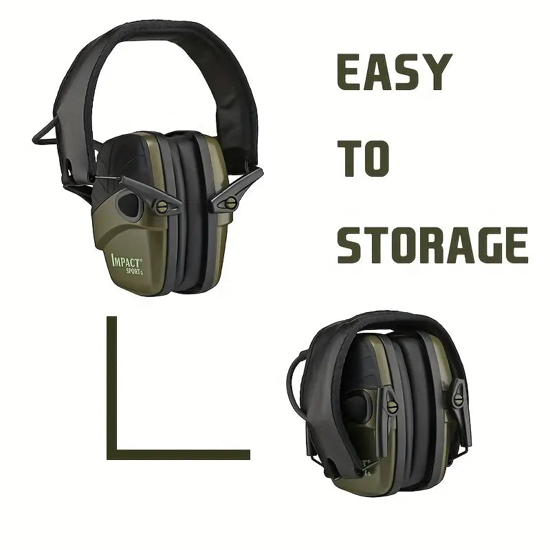 Electronic Shooters Tactical Ear Muffs. 22 DB, Slim, Anti-Noise Protection.
