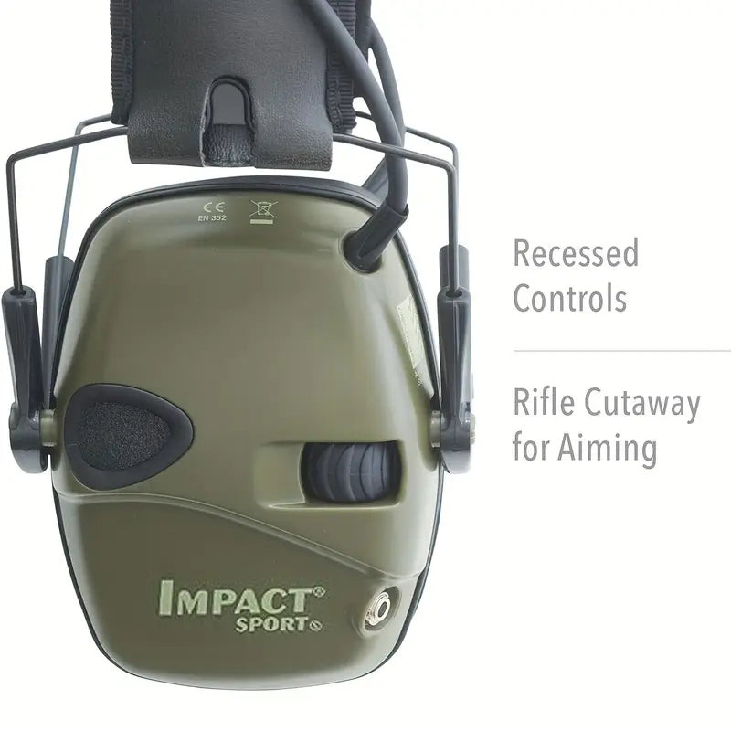 Electronic Shooters Tactical Ear Muffs. 22 DB, Slim, Anti-Noise Protection.