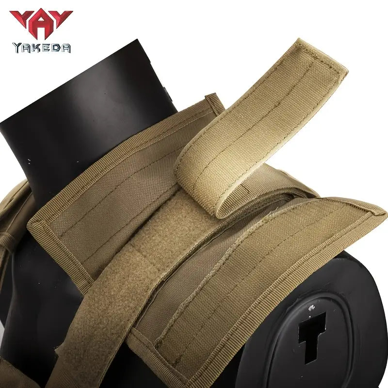 YAKEDA VT-8426 Tactical Vest/Plate Carrier with Hydration Molle Pouch on Back.