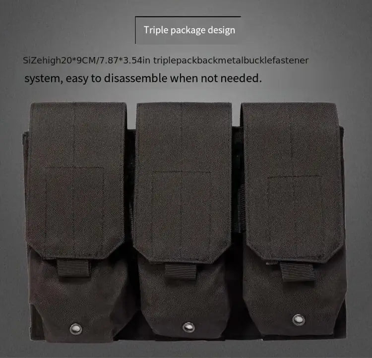 Black Tactical Plate Carrier.