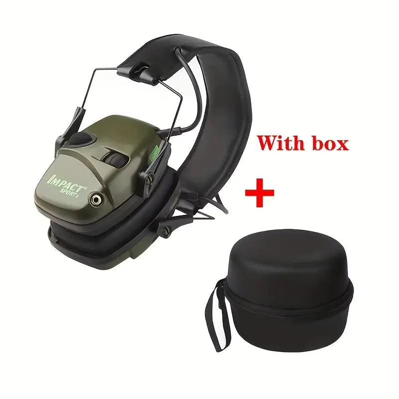 Shooting Earmuffs with Carrying Case & AUX Cable. 22db Electronic Volume control