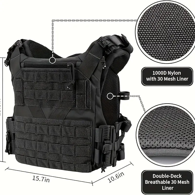 Kesons Green Quick release Heavy Duty Tactical Plate Carrier