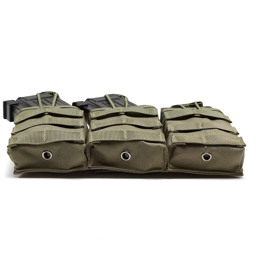 Loki-360 Tactical 3-Rifle Magazine MOLLE Tan Pouch