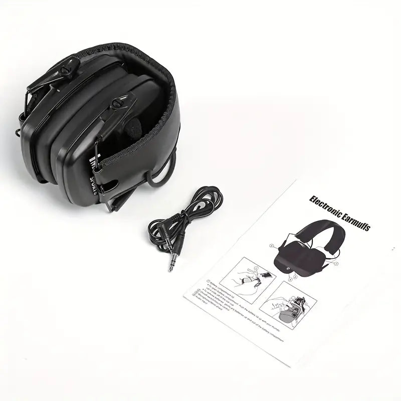 Electronic Shooters Tactical Ear Muffs. 22 DB, Slim, Anti-Noise Protection.