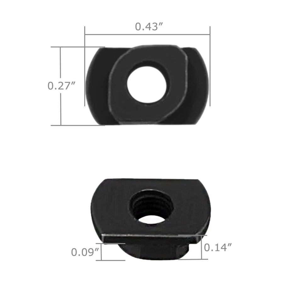 10 PCS M-Lok Rail Mount Screws & T-Nut Complete Replacement Sets. FREE SHIPPING