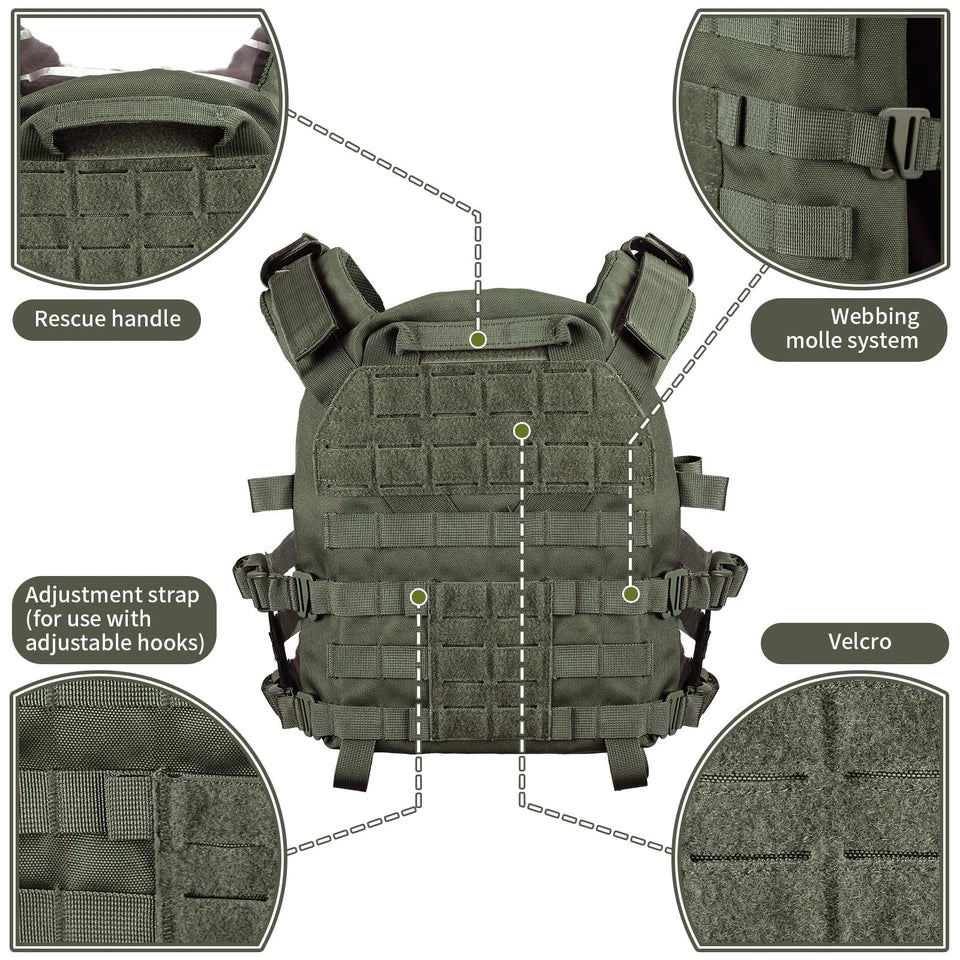 Kesons K Series Army Green K19 Quick release Heavy Duty Plate Carrier