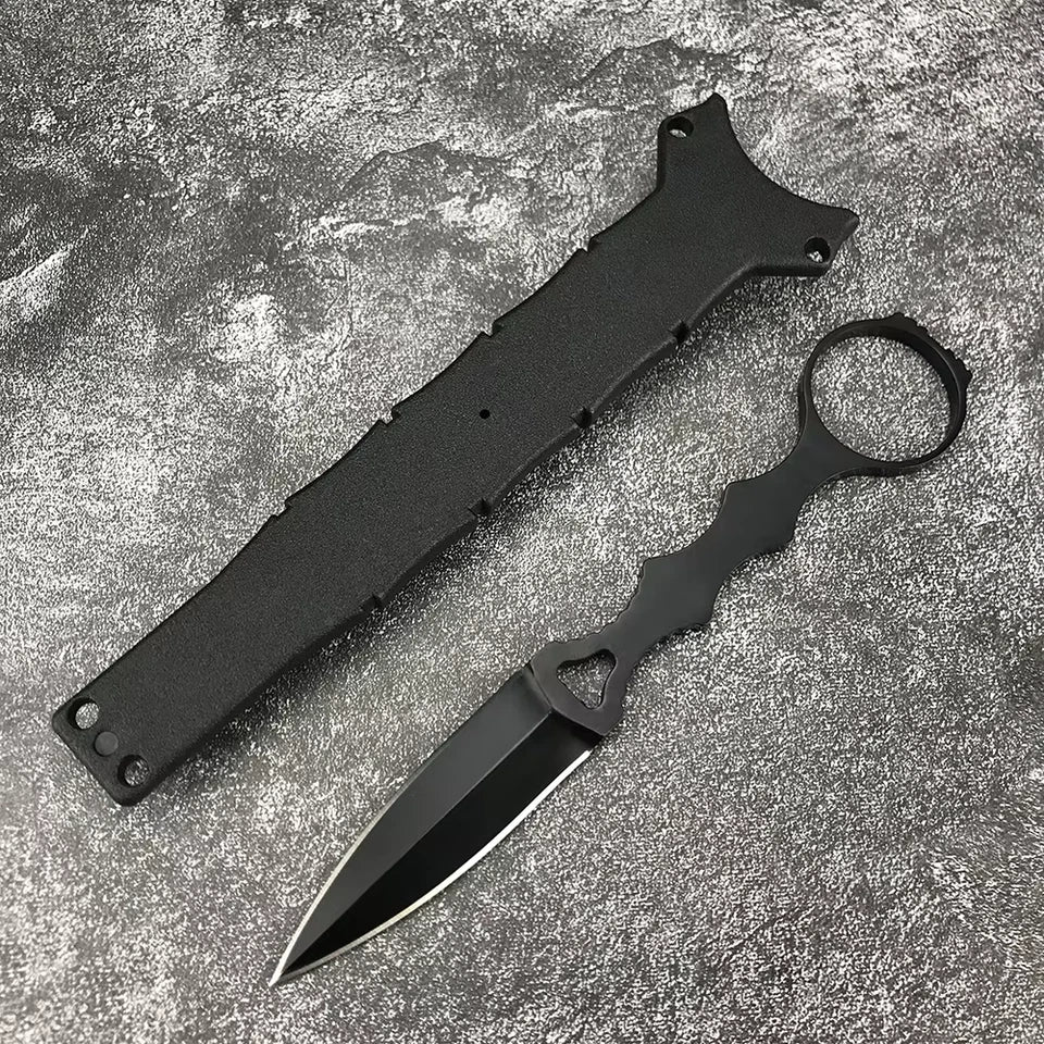 SOCP Double Blade Dagger with Sheath, No Logo.