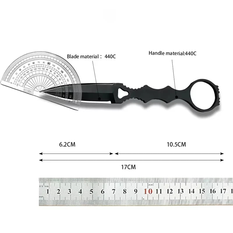 SOCP Double Blade Dagger with Sheath, No Logo.