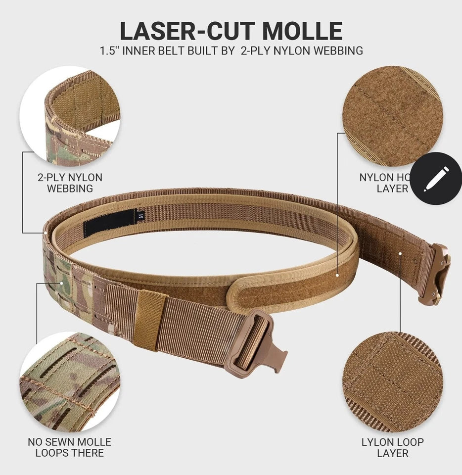 Molle Tactical Battle Belt. 2 Colors to choose from.