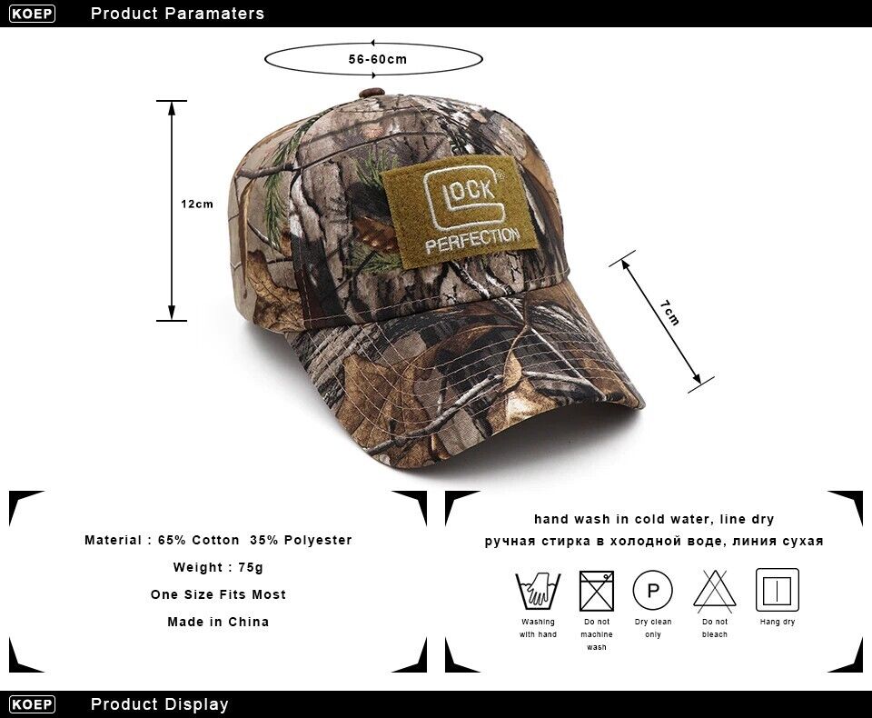 GLOCK PERFECTION TREE CAMO STYLE CAP