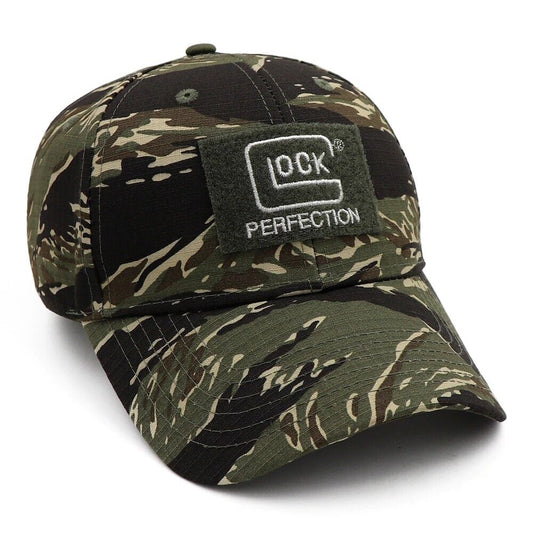 GLOCK PERFECTION TIGER CAMO STYLE CAP.