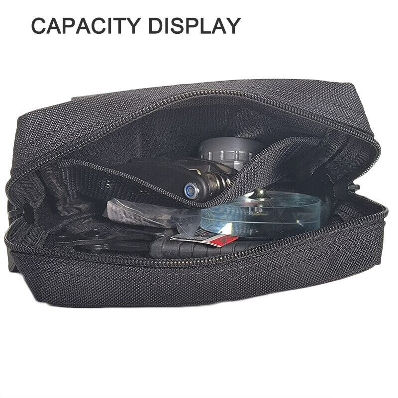 BLACK TACTICAL MOLLE EDC MULTI-PURPOSE POUCH
