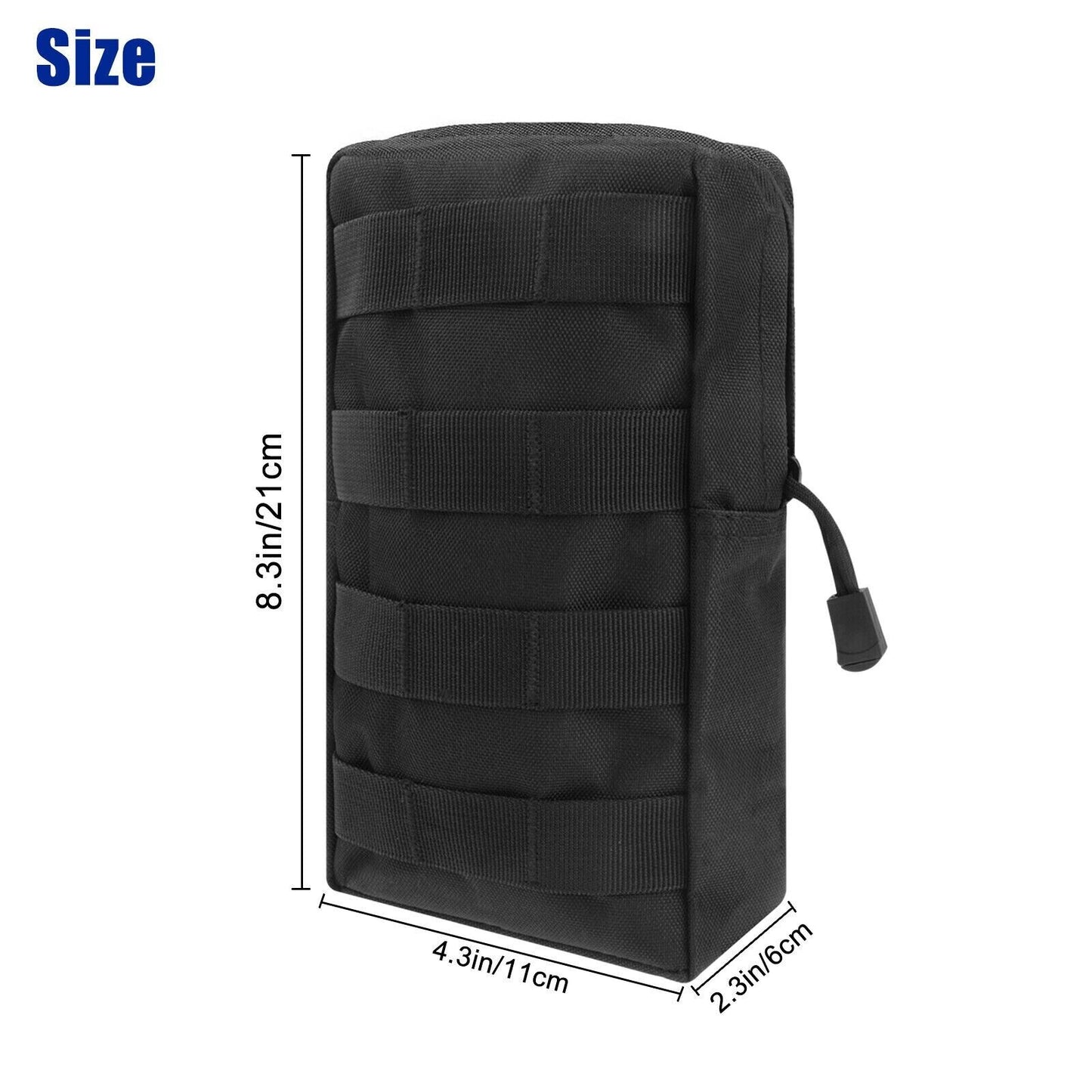 BLACK MOLLE EDC MULTI-PURPOSE POUCH