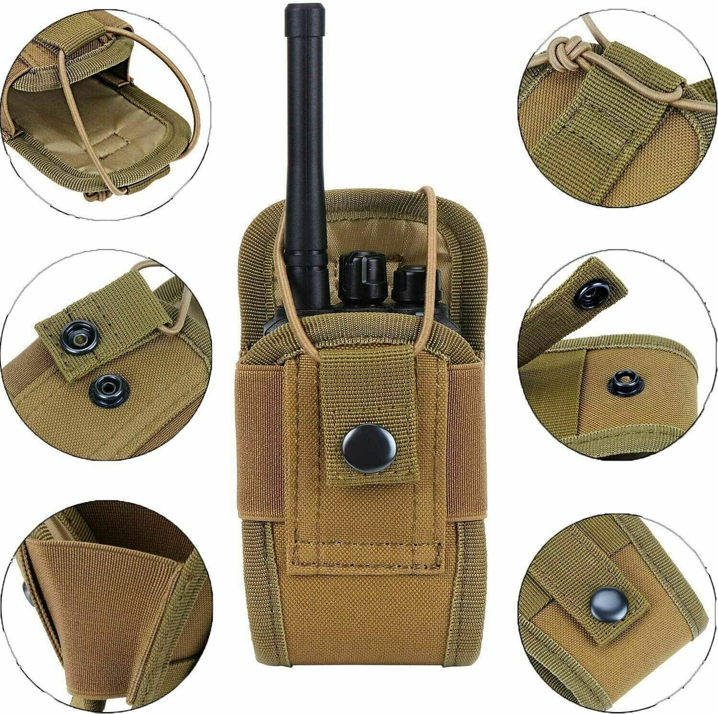 FDE/TAN MOLLE RADIO/PHONE CASE