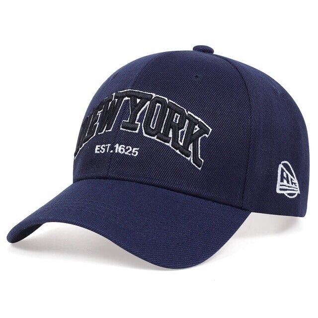 NEW YORK EST 1625- Casquette de baseball réglable brodée 3D 