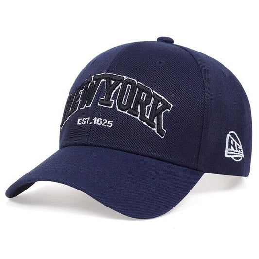 NEW YORK EST 1625- Casquette de baseball réglable brodée 3D 