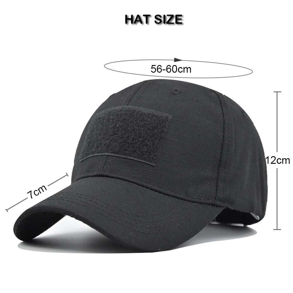 BLACK MILITARY OPERATORS HAT