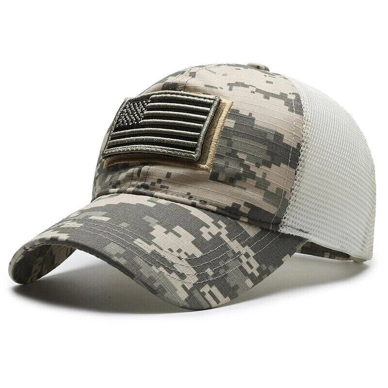 ACU AMERICAN FLAG MESH TRUCKER PATCH HAT